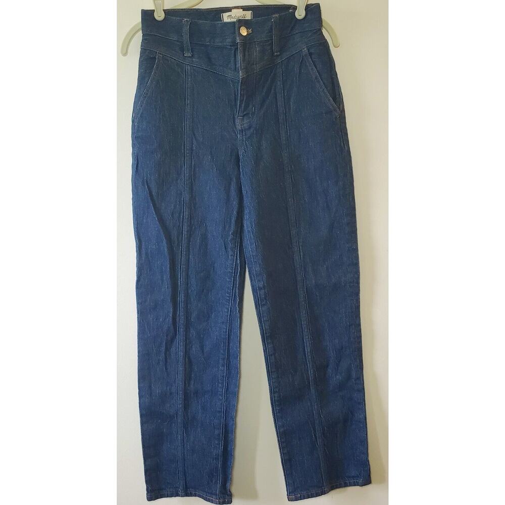 Madewell Women's Dark Wash Perfect Vintage Straight Jeans Size 25 EUC